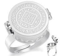 Lip Balm Ring, Adjustable Portable Chapstick Ring Emergency Storage Like Wearing an Accessory for on the-go-Touch Ups