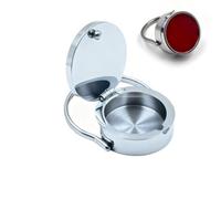 Lip Balm Ring for Finger, Lipstick Ring Storage Design Like Wearing an Accessory, Storage of Emergency Drugs, Quick Touchup, Unique Vintage Jewelry for Women (1)