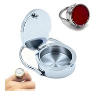 Lip Balm Ring for Finger, Lipstick Ring Storage Design, Vintage Lipstick Rings Storage Design, with Storages Designs, Storages of Emergency Drugs, Quick Touchup, Vintage Jewelry For Women (#c)