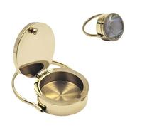 Lip Balm Ring for Finger, New Lipstick Ring Storage Design, Vintage Jewelry with Lipbalm Storage Design, Unique Lipbalm Rings for Women (Gold ring + rainbow acrylic)