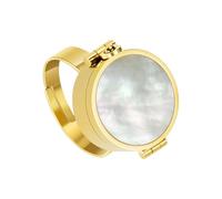Lip Balm Ring - Mini Locket Multi Functional, Polished Chamber with Hinged Lid, Wearable Cosmetic Reservoir & Modern Band for Travel, Gathering, Winter and Commuting