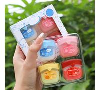 Lip balm Set, 4 PCS Lip Balm Set Mini Day and Night Lip Moisturiser, Lip Care Chapstick, Long-lasting Moisture to Soothe Dry Chapped Lips, Nourishing & Hydrating Lip Mask for Women Men (4PCS)