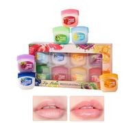 Lip Balm Set, 8 Fruity Flavors Mini Lip Balm Natural Organic Deep Moisturizing Veg-an Lips Care Repair Cracked Dry Lips, for Women Men Girls Friend