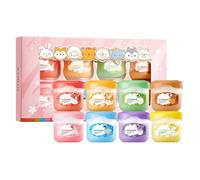 Lip Balm Set - 8pc Lip Balm Multipack With Flavours Strawberry Peach Orange Blueberry Grape Coconut Lemon Avocado - Mini Lip balm Moisturizer Set - Lip Balms Gift For Lip Repair & Daily Nursing