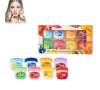 Lip Balm Set - 8pcs Fruit Flavored Lip Balm Multipack, Natural Lips Moisturizer For Cracked Dry Lips,Lip Repair Sleeping Lip Mask For Day & Night Lip Care