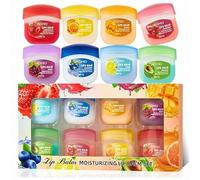 Lip Balm Set - Lip Balm Multipack 8 Flavour Fruit Lip Natural Moisturizer For Cracked Daily Care & Lip Repair-Soothing & Makeup Prep,Gift For Girl And Women Kids (8PCS)