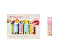 Lip Balm Set Of 6 - Fruit Flavored Lip Balm Set, For Dry Cracked Lips Long Lasting Lips Care Products Anti Chapping Moisturizers