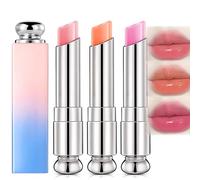 Lip Balm Set, Thermal Tinted Lip Balm & Gloss, Long Lasting Moisturizing Lip Care, Lip Repair & Plumping Gloss for Women & Girls, 3Pcs