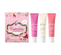 Lip Balm - Tinted Cream Makeup 3-Piece Non-Sticky, Long-Lasting Hydrating Lip Balm for Women Girls, Perfect Beauty Accessory for Summer Care Travel Christmas Birthday, Nourishing Moisturizing
