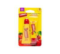 Lip Balm Tube Set | Strawberry & Cherry | SPF 15 Protection | Soothes and Repairs Dry, Cracked Lips | Intensely Hydrating Flavoured Summer Lip Care