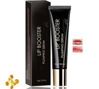 Lip Booster Plumping Serum & Gloss with Shea Butter and Vitamin E - Moisturising Tinted Balm for Fuller, Hydrated Lips, Non-Sticky Formula, Natural Shine, Daily Nourishing Care