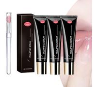 Lip Booster Plumping Serum, Labios Carnosos En 24 Horas, Hydrating Lips Plumping Oil, Repair Lip Line Anti-Wrinkle Plump Enhancer Essence, Reduces Fine Lines & Soothes Dry Chapped Lips (3Pcs)