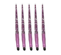 Lip Brush Set Glitter Handle Soft Hair Lip Makeup Brush Cosmetic Tool for Eyeshadow Foundation Liquid Lipstick Applicator Brush for Women Makeup Artists 5pcs Synthetic Fiber