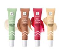 Lip Butter Balm 4PCS - Instant Lip Mask Hydrating And Nourishing Lip Gloss, Lip Balm Set with Cherry, Vanilla, Mint & Cocoa, Soothing Lip Care, Girls Lip Balm, Hydrating & Nourishing Tinted Lip Care