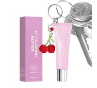 Lip Butter Tinted Beauty Lip Balm with Moisturiser and Keyring 10 ml - Women's Make Up Lip Butter - For Daily Use Travel Office Commuting for Women Girlfriend Wife Birth