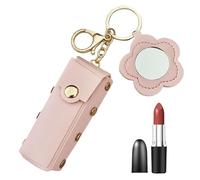 Lip Care Case, PU Leather Lipstick Bag, Cosmetic Bag, Storage, Travel, Keys, Women, Girls