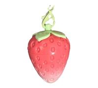 Lip Care Dry Lips Strawberry Keychain Warming Lip Balm Long Lasting Moisturise Tint Warm Change Lipstick New Fruit Strawberry Student Cute Girl Butter Striker (I, One Size)