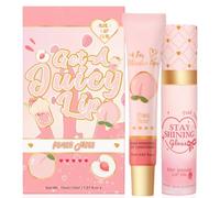 Lip Care Duo Set, Hydrating Lip Conditioner & Nourishing Lip Oil for Dry Lips - Peach Scented Moisturizing Gloss Balm, Teenage Girl Gifts,