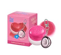 Lip&Cheek Blurry Pudding Pot + Keychain | Blushed Moment Cherry | Lightweight and Modular Makeup Blush Soft Multipurpose 5g