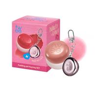 Lip&Cheek Blurry Pudding Pot + Keyring | Just Me Moment Like | Makeup Blush, Lightweight and Modulable, Soft Matte Finish, Versatile | 5g