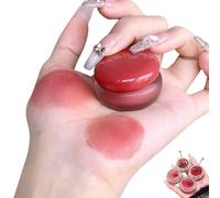 Lip & Cheek Blurry Pudding Pot - Korean Pudding Pot Blush - Multi-use Natural Glow Face Blush - Natural Glow High Pigment Lipstick Blush Lasting Lip Tint (01)