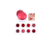 Lip & Cheek Pot, Velvet Matte Lip Clay, Buildable Lightweight, Soft Mist Multi-Purpose Cream, Conceals Lip Lines Lasting Look, Rich Pigment (08#, 5cm)