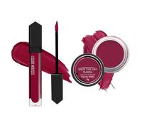 Lip & Cheek Tin.t + Liquid Lipstick Combo | Bloody Mary Matte Lipstick (6ml) + Seize The Day Multipot Tint (8g) | Creamy Matte Lip & Cheek Tint | 2-in-1 Bold & Natural Makeup Duo