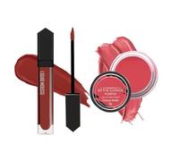 Lip & Cheek Tin.t + Liquid Lipstick Combo | Cosmopolitan Matte Lipstick (6ml) + Be The Change Multipot Tint (8g) | Creamy Matte Lip & Cheek Tint | 2-in-1 Everyday Makeup Duo