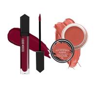 Lip & Cheek Tin.t + Liquid Lipstick Combo | Raspberry Martini Matte Lipstick (6ml) + Got Your Back Multipot Tint (8g) | Creamy Matte Lip & Cheek Tint | 2-in-1 Bold & Natural Makeup Duo