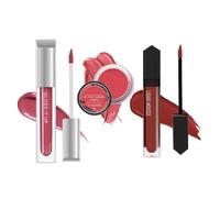 Lip & Cheek Tint, Lip Gloss & Liquid Lipstick Combo | 3-in-1 Makeup Set with Blow Up Lip Gloss (3ml), Cosmopolitan Matte Liquid Lipstick (6ml) & Lip and Cheek Tint Multipot (8g)