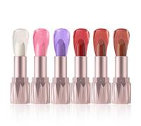 Lip Color Set with Pearlescent Shades, Portable Creamy Lipstick Collection for Daily Makeup Bags, Party Looks, and on the Go Refreshes, 0.12 Oz Each Pearl Lip Makeup Collection Nude