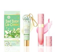 Lip Conditioner & Lip Oil Set,Moisturizing Lip Care Duo Set for Hydration & Repair,Lip Gloss Balm Multipack for Dry and Chapped Lips,Natural Lip Gloss Plumper,Gifts for Teenage Girls (mint)