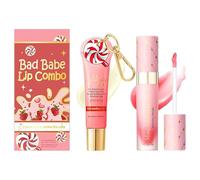 Lip Conditioner & Lip Oil Set - Strawberry Lip Care Duo Set - Moisturizing Lip Balm Set for Hydration & Repair - Lip Gloss Gift Set for Women - Natural Lip Gloss Balm for Dry Lips