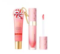 Lip Conditioner & Lip Oil Set - Strawberry Moisturizing Lip Care Duo Set - Moisturizing Lip Care for Dry & Chapped Lip - Natural Lip Gloss Plumper for Hydration & Repair - Lip Gloss Set for Women