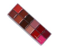 Lip Contour Palette - High Lipcolor - Long Lasting Matte Cream Lipstick - 12 Shade Compact Palette With Smooth Blendable Formula, Ideal For Daily, Special Occasions
