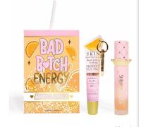 Lip Duo Set with Lip Conditioner and Oil, Nourishing Hydration for Dry Lips- Fruit Edition (Orange)