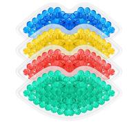 Lip Gel Ice Pack 4 Pack, Lip Shape Gel Ice Pack, Small Cooling Gel Pad Cold Compress, Reusable Gel Cold Pack, Anti-Aging Lip Care Pad, Pack Lip Shaped Cold Pack for Wisdom Teeth Pa in-Relief