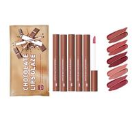 Lip Glaze,Matte Nude Lipstick Set For Dry Lips- Long Lasting Non Stick Cup Velvet Lip Gloss Lip Stain/Matte Nude Hot Pink Lipstick for Daily Wear, Parties, Weddings(5 Colors Set)