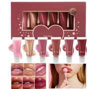 Lip Glaze | Shiny Lip Plumper Gloss - Hydrating Plumping Lipstick Lasting for Women Beauty Makeup Dating Gathering Parties