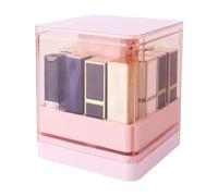 Lip Glitter Organizer | 13.3x12x12cm Perfume Storage Rack | 12 Times Lip Sorting Box and Makeup Box with Stand | Clear Compact Cosmetic Box for Bathroom, Coif