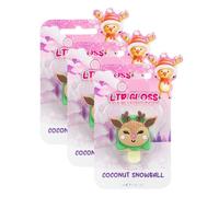 Lip Gloss 3ml x Pack of 3 - Coconut Snowball - Wraps Your Lips in Hydrating Shine and Sparkle Making This the Perfect Lip Gloss for Protecting Your Lips in Winter