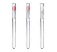 Lip Gloss Brush Applicator Silicone Reusable Portable Travel Compact Lidded