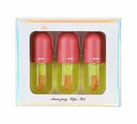 Lip Gloss Glow in The Dark Pigment Lip Color Liquid Mini Three Piece Package Rich Lip Dye Liquid Pearlescent Aloe Moisturizing And Moisturizing Lip Oil 4ml*3 Lip Gloss Clear Pack