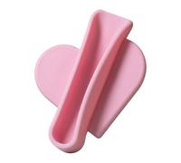 Lip Gloss Holder Mobile Phone Silicone Heart Shape Lipstick Holder Self-Adhesive Pink Universal Smartphone Accessories for Lip Gloss Tube, Mobile Phone Holder for Women Girls on the Go Soft Touch