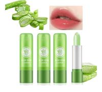 Lip Gloss Lip Oil, Magic Temperature Colour Changing Lip Balm Lip Care, Aloe Vera Moisturising Lipstick Long-Lasting Moisturising Nutritious Cream Lip Care Makeup Set Prevents Drying