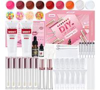 Lip Gloss Making Kit, JUYRLE Make Your Own DIY Lipgloss Lipstick Makeup Set | Natural Beauty Lipstick Creative Gifts for Teenage Girls Birthday Presents, Valentines Set for Women Girlfriend