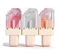 Lip Gloss Oil Set 3Pcs - Hydrating Moisturizing Clear Shiny Plumping Fruit Flavored, Cute Lip Jelly Lip Lacquer for Women
