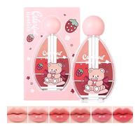 Lip Gloss Palette, 6 Colours Volume Lip Palette Set, Waterproof Hydrating Make-Up Lip Gloss, for Women, Cosmetics, Home, Dating, Formal Occasions, Travel