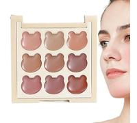 Lip Gloss Palette - 9 Colors Ladies Makeup Lipsticks Palette | Girls Teens Portable Cosmetics, Long-Lasting High Pigment Shades for Gathering, Commuting, School