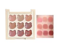 Lip Gloss Palette, 9 Unique Vibrant Lip Colors, Matte Finish Shades, Hydrating Long-Lasting Pigment, Suitable For School, Work, Commuting, Social Gatherings, And Casual Or Formal Events